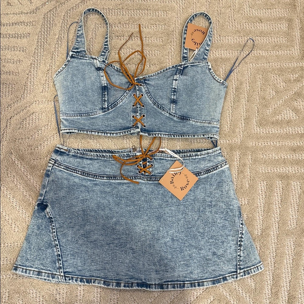 Heading South denim set
